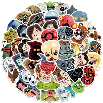 10/50Pcs אמנות מופשטת קריקטורה מדבקות גרפיטי ילדים צעצוע סקייטבורד טלפון נייד מטען מדבקה מדבקות 2024