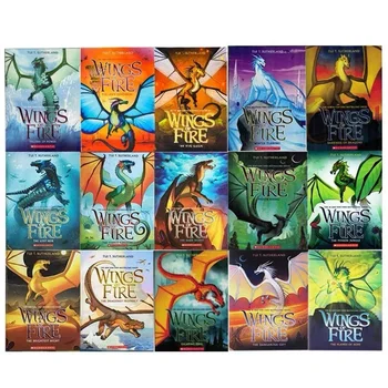 15 ספרים כנפיים של אש לילדים סיפור הרפתקאות מדע בדיוני גשר ספר לימוד אנגלית קריאה מתנה לימוד ספרי מחקר