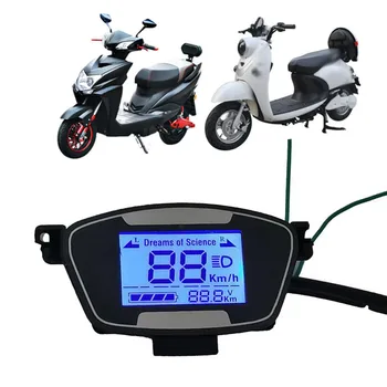 48-72V Ebike קטנוע תצוגת LCD מנוע Speedmeter מסך עבור אופניים חשמליים E-Bike אופנוע בתצוגת לוח הבקרה