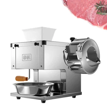 850W חשמלי בשר מבצעה בשר חזיר, בשר עוף לגרוס חיתוך מכונת מסחרי בשר אוטומטי מכונת חיתוך