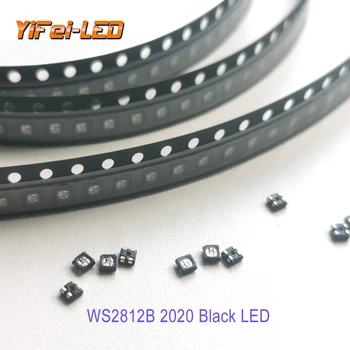 WS2812B LED שבב 2020 SMD RGB גרסה שחורה WS2812 יכול באופן עצמאי כתובת דיגיטלי DIY מיני מסך שקוף 5V